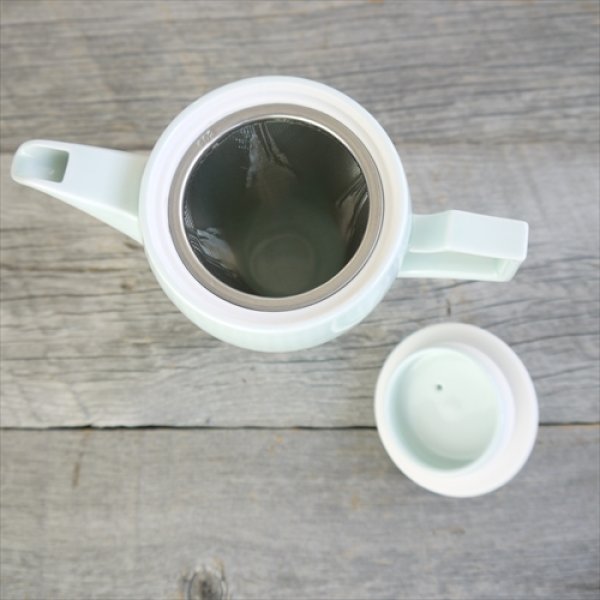 画像7: 有田焼/伊万里陶芸/WA・SA・BI 和茶美-しのぎティーポット/青磁/Φ8.5X17X14.5 (7)