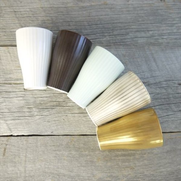 画像11: 有田焼/伊万里陶芸/WA・SA・BI 和茶美-しのぎ立小煎茶碗/青磁/Φ5.5X8.3 (11)