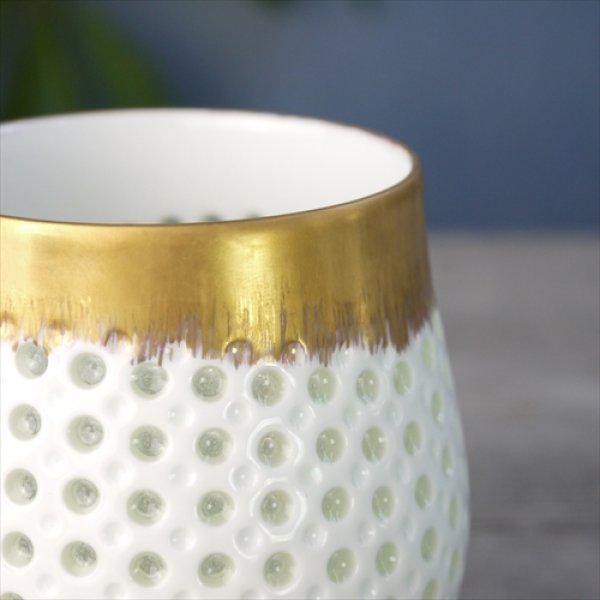 画像3: 有田焼/伊万里陶芸/WA・SA・BI 和茶美-波ワインタンブラー/金/Φ9.6X10.2 (3)