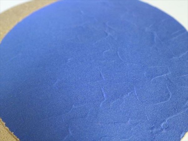 画像3: 清水焼(京焼)/小川宣之/LUCEAT/24cmプレート皿/青×金 無地 (3)