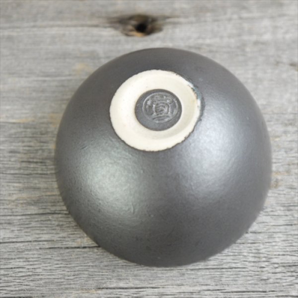 画像5: 京焼（清水焼）/小川宣之/うたげ/ミニボウル（ラウンド型）/黒銀/Φ6 X H3.5 (5)