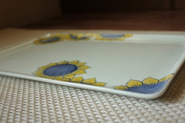 画像3: 有田/惣次郎窯/ひまわりプレート (3)