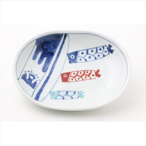 画像3: 有田焼/福珠窯/名入れ子供食器/こいのぼり男の子 4点セット[Ｂ] (3)