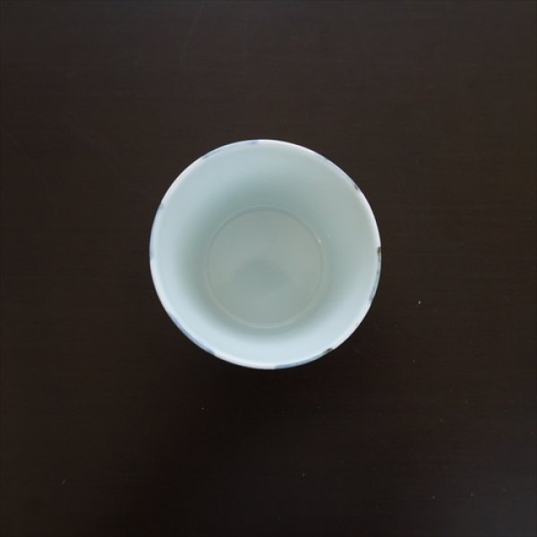 画像5: 有田焼/福珠窯/銀彩染付/フリーカップ市松/Φ7 X H5.5 (5)