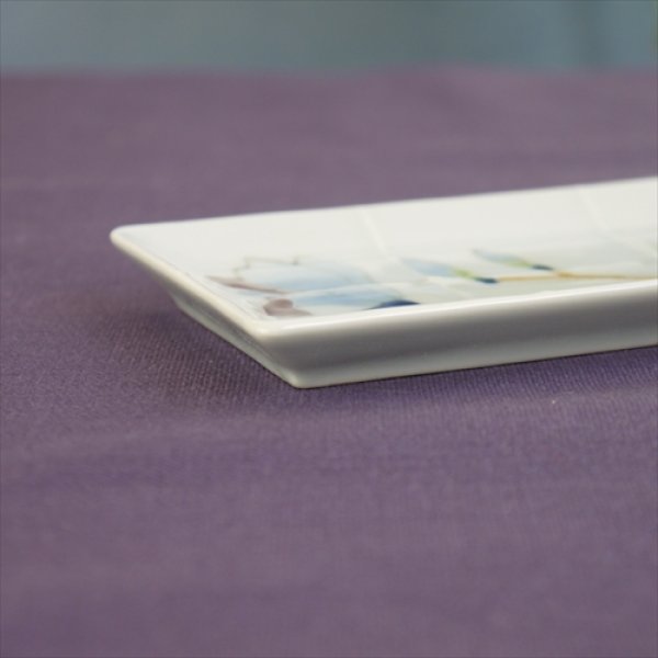 画像3: 有田焼/徳七窯/木蓮長角皿/27ｘ7.5×1.5 (3)