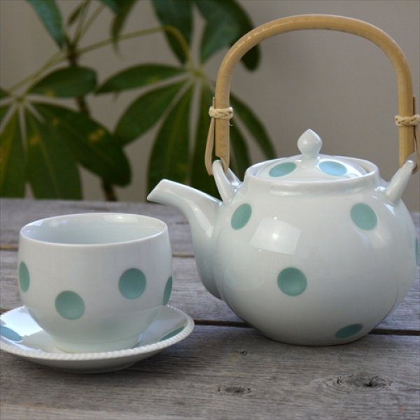 画像13: フラッグス/副千製陶所/象嵌シリーズ土瓶/グリーン/Φ11 X H11 (13)