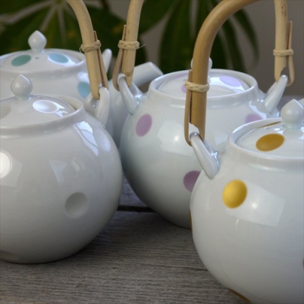 画像14: フラッグス/副千製陶所/象嵌シリーズ土瓶/グリーン/Φ11 X H11 (14)