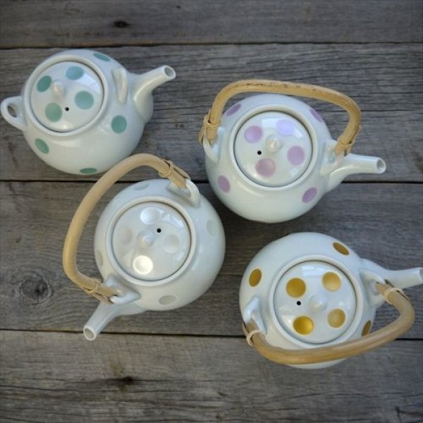 画像15: フラッグス/副千製陶所/象嵌シリーズ土瓶/グリーン/Φ11 X H11 (15)