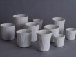 画像7: 有田焼/文山製陶/ceramic mimic fabric/ビアマグ/ゴールド/Φ9.4 X H11.7 (7)