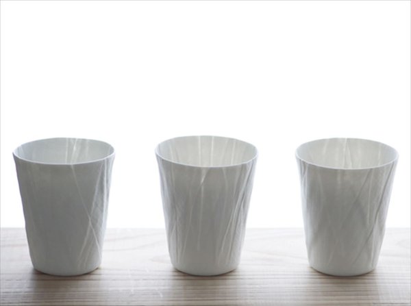 画像12: 有田焼/文山製陶/ceramic mimic fabric/タンブラー/プレーン/Φ7.5 X H9.5 (12)