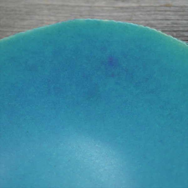 画像5: 岡田陶工房/信楽焼/ビスケットシリーズ/三角/ターコイズ/24.5X24.5 (5)