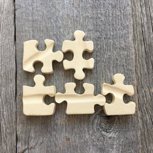 画像15: 岡田陶工房/信楽焼/ジグソーパズル型箸置き5個セット (15)