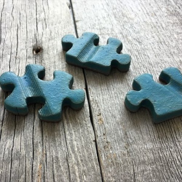 画像11: 岡田陶工房/信楽焼/ジグソーパズル型箸置き5個セット (11)