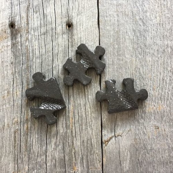 画像10: 岡田陶工房/信楽焼/ジグソーパズル型箸置き5個セット (10)