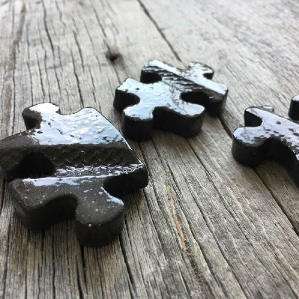 画像9: 岡田陶工房/信楽焼/ジグソーパズル型箸置き5個セット (9)