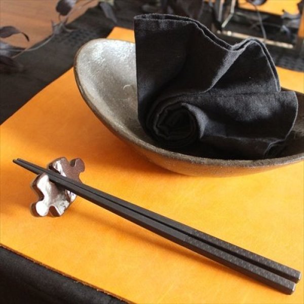 画像4: 岡田陶工房/信楽焼/ジグソーパズル型箸置き5個セット (4)