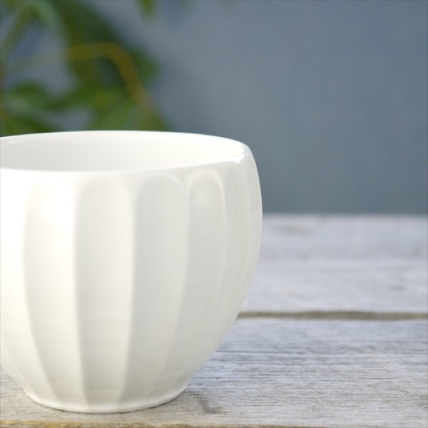 画像3: 波佐見焼/一真窯/竹林彫 丸カップ/白/Φ8.5 X H7.0 (3)