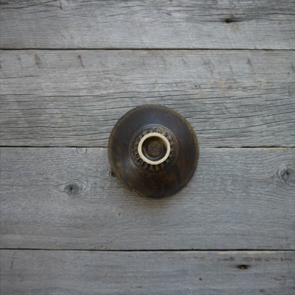 画像6: 笠間焼/小松陶房/茶碗/モスグリーン/Φ13 (6)