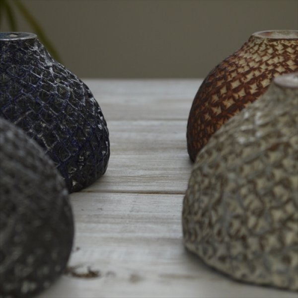 画像13: 増渕明/ワッフル柄 くみ出し/ホワイト/Φ10 X H7 (13)