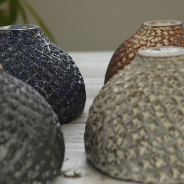 画像14: 増渕明/ワッフル柄 くみ出し/ホワイト/Φ10 X H7 (14)