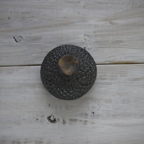 画像6: 増渕明/ワッフル柄 くみ出し/ブラック/Φ10 X H7 (6)