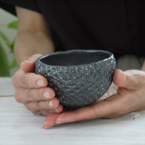 画像15: 増渕明/ワッフル柄 くみ出し/ブラック/Φ10 X H7 (15)