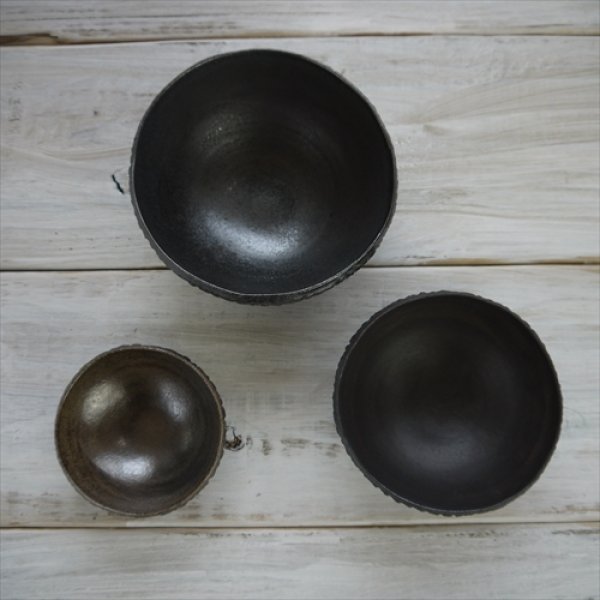 画像10: 増渕明/網目ボウル（小）/ブラウン/Φ9 X H3.5 (10)