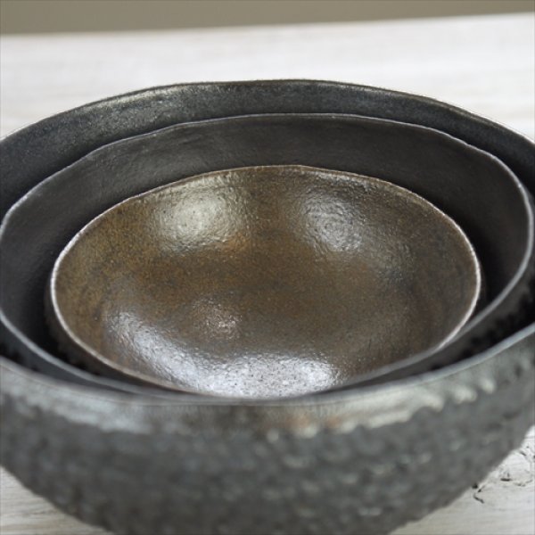 画像12: 増渕明/網目ボウル（小）/ブラウン/Φ9 X H3.5 (12)