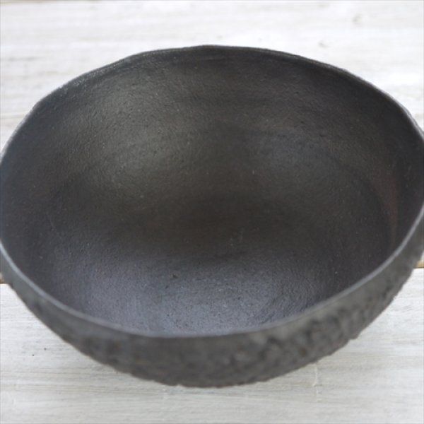 画像5: 増渕明/網目ボウル（中）/ブラック/Φ11 X H5 (5)