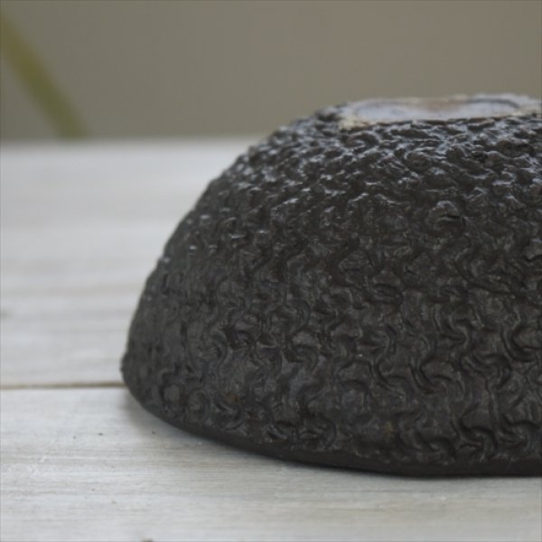 画像8: 増渕明/網目ボウル（中）/ブラック/Φ11 X H5 (8)