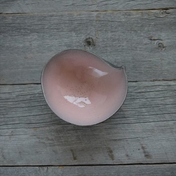 画像2: 藤野/野村亮/片口桃色小鉢/Φ13 X H6 (2)