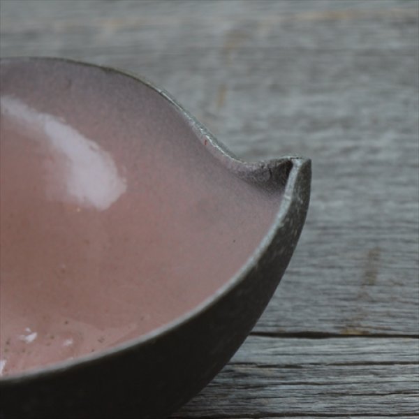 画像6: 藤野/野村亮/片口桃色小鉢/Φ13 X H6 (6)