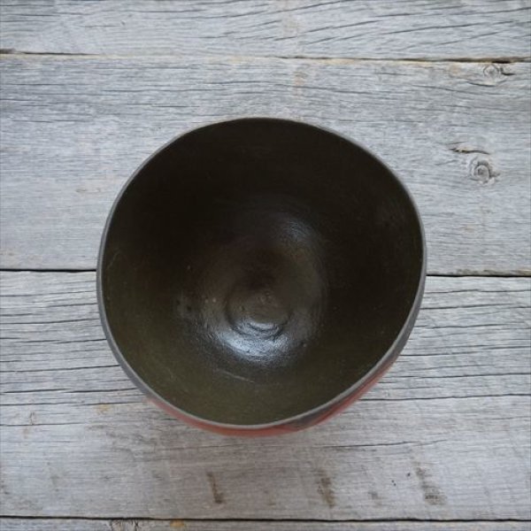 画像2: 藤野/野村亮/椿深鉢/Φ14.5 X H11 (2)