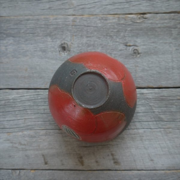 画像7: 藤野/野村亮/椿深鉢/Φ14.5 X H11 (7)