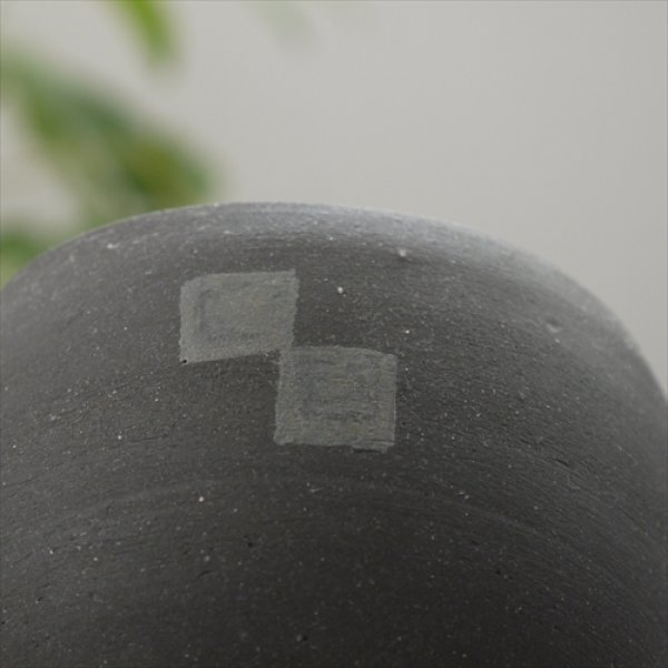 画像6: 藤野/野村亮/三ツ足銀上絵付湯呑み/Φ10 X H8.5 (6)