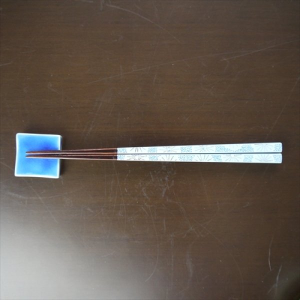 画像2: co-bo-no/クラルテ/箸置き/青/3.9X3.9 (2)