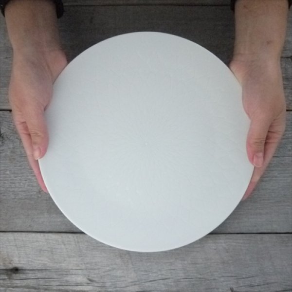 画像4: 瀬戸焼/エムエムヨシハシ/HORITSUKE網丸皿/8寸/ (4)