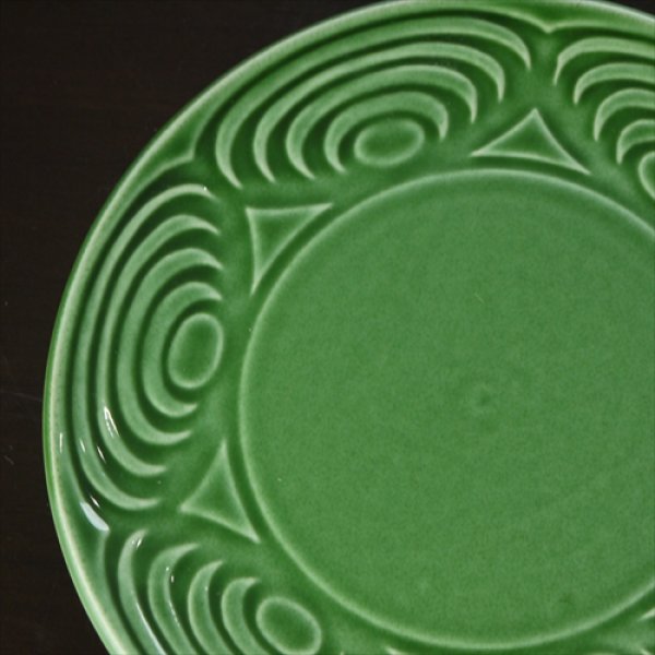 画像4: 瀬戸焼/エムエムヨシハシ/HORITSUKE馬の目皿　6寸丸皿/織部/ (4)