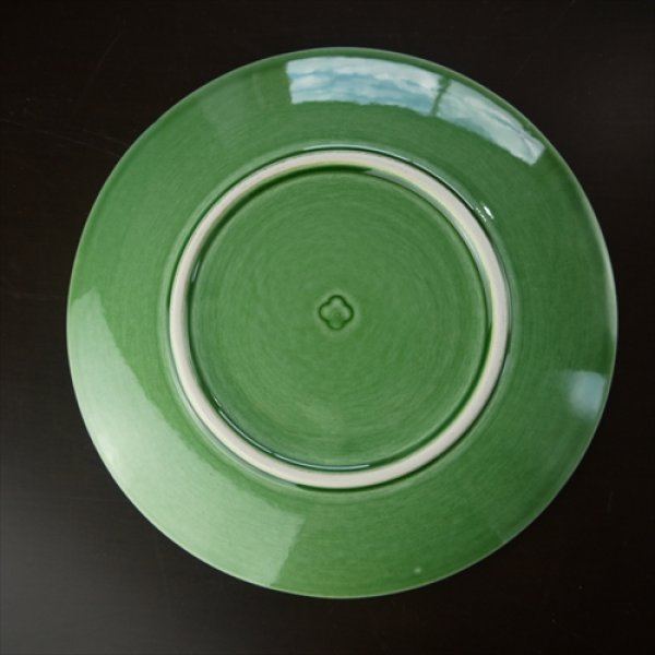 画像5: 瀬戸焼/エムエムヨシハシ/HORITSUKE馬の目皿　6寸丸皿/織部/ (5)