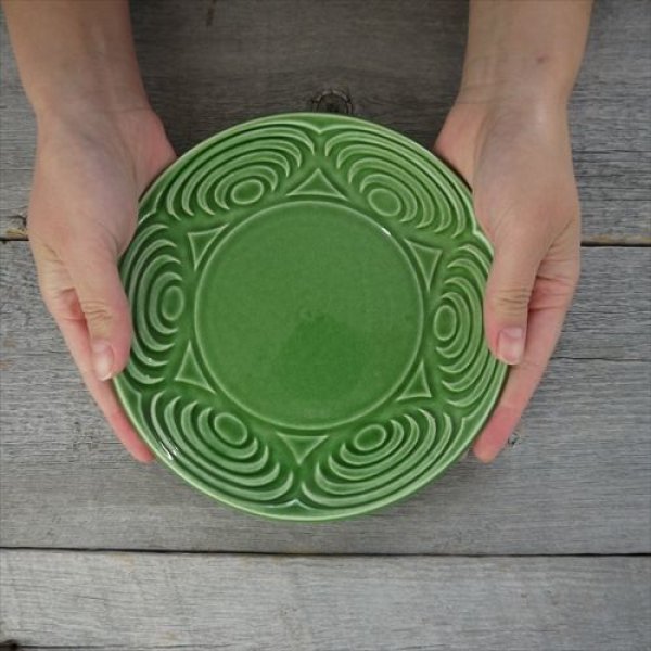 画像13: 瀬戸焼/エムエムヨシハシ/HORITSUKE馬の目皿　6寸丸皿/織部/ (13)