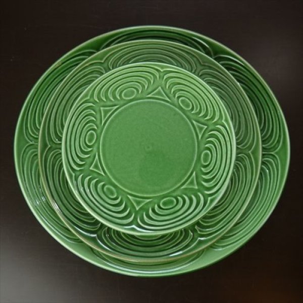 画像11: 瀬戸焼/エムエムヨシハシ/HORITSUKE馬の目皿　6寸丸皿/織部/ (11)