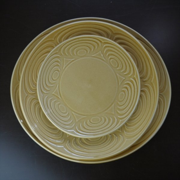 画像10: 瀬戸焼/エムエムヨシハシ/HORITSUKE馬の目皿/オーバル/黄瀬戸/30X27.3XH2.5 (10)