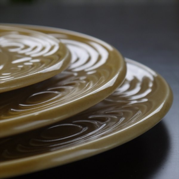 画像11: 瀬戸焼/エムエムヨシハシ/HORITSUKE馬の目皿/オーバル/黄瀬戸/30X27.3XH2.5 (11)