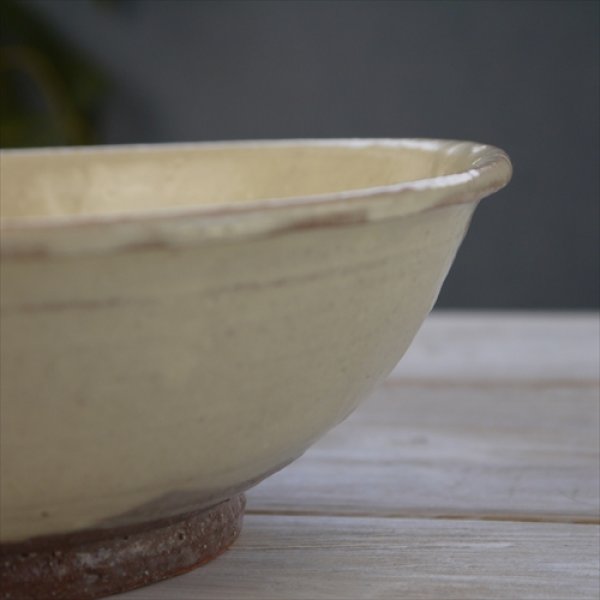 画像3: 益子焼/知床窯/中鉢/粉引き/Φ21.5 X 7 (3)