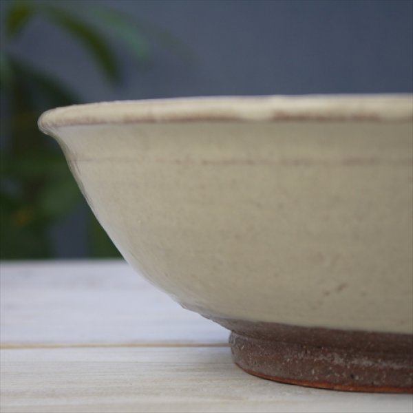 画像4: 益子焼/知床窯/中鉢/粉引き/Φ21.5 X 7 (4)