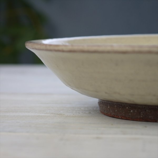 画像3: 益子焼/知床窯/平小鉢/粉引き/Φ16.5 X 4.5 (3)