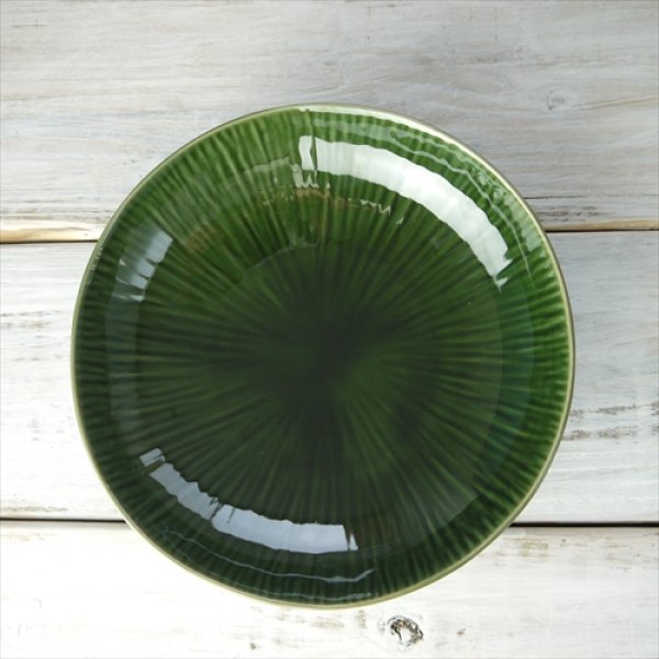 miyama/crease（クリース） 22cmサラダボウル/oribe green