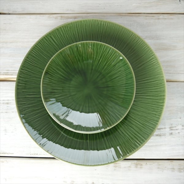 画像11: miyama/crease（クリース）　27cmプレート/oribe green/ (11)