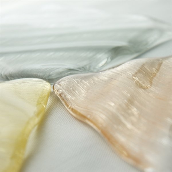 画像13: 富山ガラス/吉田薫/綾波小皿/イエロー/12.5x12.5 (13)