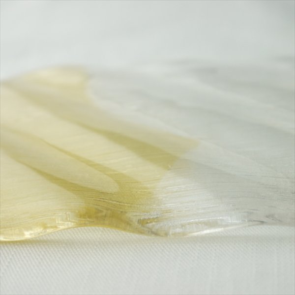 画像5: 富山ガラス/吉田薫/綾波小皿/イエロー/12.5x12.5 (5)